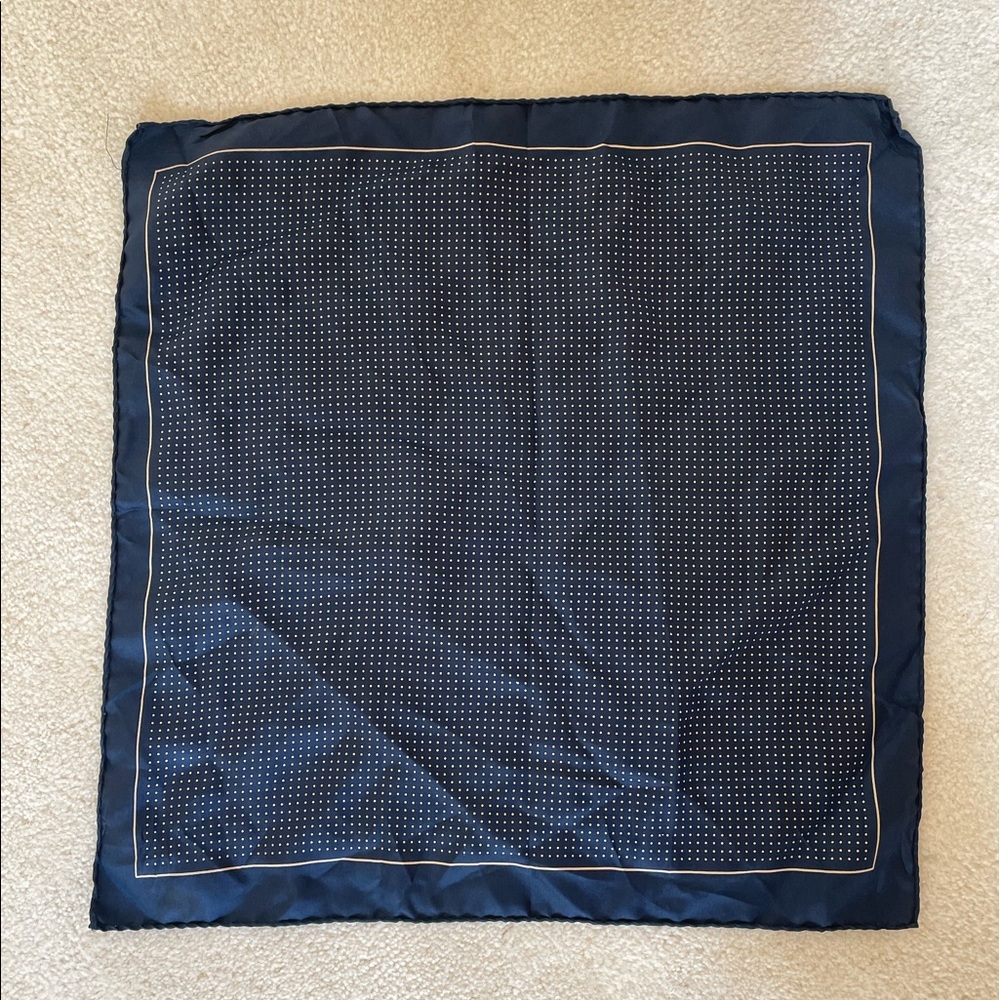 Navy Dotted Scarf
